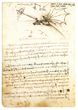 Ala Batiente. Leonardo de Vinci, c.1487-90. Ms. B,f 88v. Paris, Institut de France.