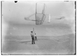 TITLE:  [Side view of Dan Tate, left, and Wilbur, right, flying the 1902 glider as a kite] CALL NUMBER:  LC-W86- 40 [P&P]REPRODUCTION NUMBER:  LC-DIG-ppprs-00631 (digital file from original) LC-W861-40 (b&w film copy neg.) CREATED/PUBLISHED:  [1902 Sept. 19] PART OF:  Glass negatives from the Papers of Wilbur and Orville Wright REPOSITORY:  Library of Congress Prints and Photographs Division Washington, D.C. 20540 USA